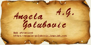 Angela Golubović vizit kartica